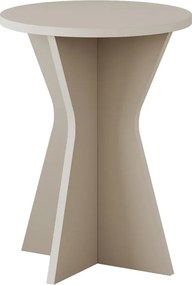 Τραπεζάκι βοηθητικό Lisa Megapap χρώμα sandstone Ø40x51,8εκ.