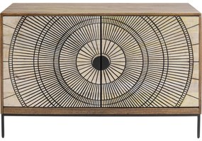 Μπουφές Eye Of The Tiger Ξύλο  Καφέ-Μπεζ  115x40x78εκ - Καφέ