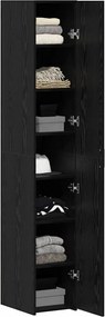 vidaXL Highboard Μαύρη Οξυά 30 x 42,5 x 185 εκ