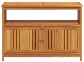 vidaXL Τραπέζι Κονσόλα Κήπου 110 x 35 x 75 εκ. από Μασίφ Ξύλο Ακακίας