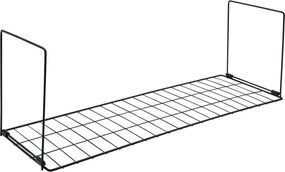 Κρεμαστό Ράφι Οργάνωσης 60x20x20cm Άσπρο ή Μαύρο - Μαύρο