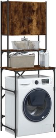 vidaXL Ντουλάπι Πλυντηρίου Καπνιστή Δρυς 68x48,5x194 εκ.