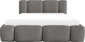 Επενδυμένο Κρεβάτι Bianco-Γκρι-200 x 200