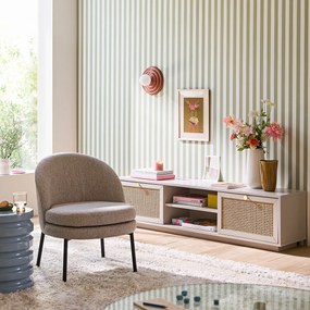 Έπιπλο τηλεόρασης με 2 πόρτες και 2 ράφια, Paola