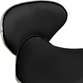 vidaXL Πολυθρόνα Γραφείου Μαύρη από Συνθετικό Δέρμα