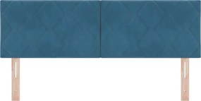 vidaXL Κεφαλάρι Σκούρο Μπλε 160 cm Βελούδο