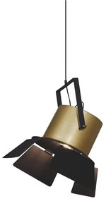 Φωτιστικό Οροφής Κρεμαστό HL-3600-1XXXL 77-4262 Arlen Gold &amp; Black  Homelighting Μέταλλο
