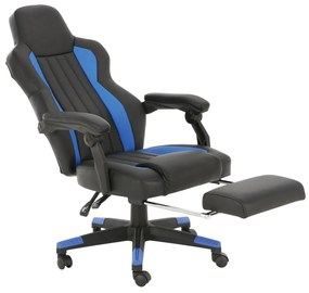 Καρέκλα Γραφείου Gaming ΔΩΡΑ Μπλε PU 64x71x113-121cm