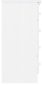 Συρταριέρα ALTA Λευκή 77 x 35 x 73 εκ. από Μασίφ Ξύλο Πεύκου - Λευκό