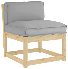 vidaXL Μαξιλάρι παλέτας για πλάτη Γκρι 80 x 40 x 12 cm Ύφασμα Oxford