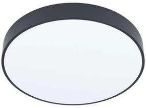 Φωτιστικό Οροφής-Πλαφονιέρα 98894 Zubieta-A Led Ø300 Black-White Eglo Metal, Plastic