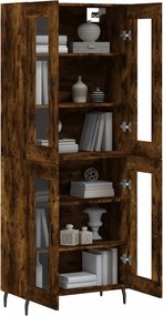 vidaXL Ντουλάπι Καπνιστή Δρυς 69,5x34x180 εκ. από Επεξεργασμένο Ξύλο