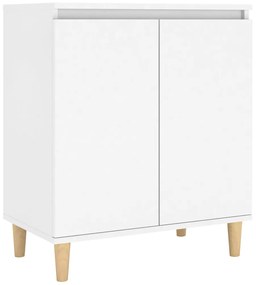 vidaXL Μπουφές Λευκός 60 x 35 x 70 εκ. από Επεξ. Ξύλο με Ξύλινα Πόδια