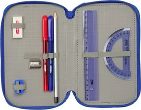 Κασετίνα Sonic Μπλε 12,5 x 19,5 x 5,5 cm 37 Τεμάχια