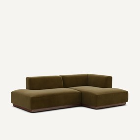 Γωνιακός δεξιός καναπές με βελούδινη ταπετσαρία, Jacopo