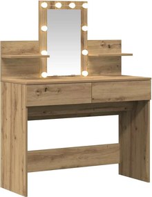 vidaXL Τραπέζι περιποίησης Artisan Oak 100 x 40 x 130 εκ