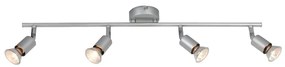 Σποτ Πολύφωτο Aca Trinity MC634SL4 Silver