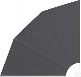 vidaXL Αδιάφανο σκίαστρο μπαλκονιού 140 x 140 cm Πολυεστέρας Μαύρο