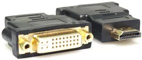 POWERTECH αντάπτορας HDMI σε DVI-I CAB-H057, Dual Link, μαύρος