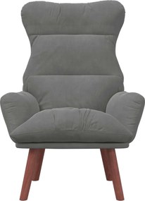 vidaXL Πολυθρόνα Σκούρο Γκρι 69 x 74 x 93 εκ. Βελούδο