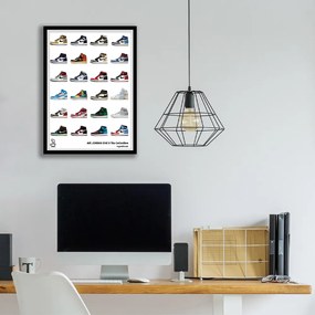 Ξύλινο Κάδρο Air Jordan 1 The Collection 30X40cm SNK30