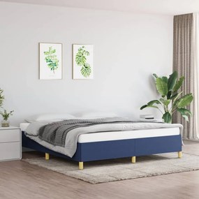 Πλαίσιο Κρεβατιού Boxspring Μπλε 180x200 εκ. Υφασμάτινο