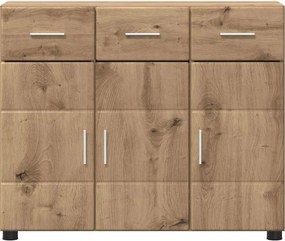 vidaXL Πλαϊνό γραφείο με ράφι FLORIN Artisan Oak 88,5 x 30,5 x 73 εκ