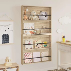 vidaXL Ράφι Περιοδικών με ράφι 2 pcs Δρύς Sonoma 80 x 12 x 70 εκ