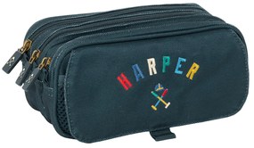 Κασετίνα Harper &amp; Neyer Ναυτικό Μπλε 21,5 x 10 x 8 cm