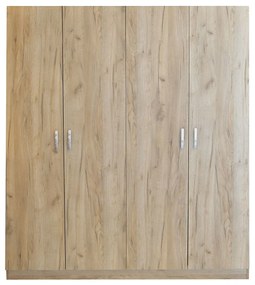 Ντουλάπα HΛEKTPA Μοριοσανίδα Raw Endgrain Oak 160x52x180cm