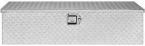 VEVOR Heavy Duty Aluminum Truck Bed Tool Box, Diamond Plate Tool Box with Side Handle and Lock Keys, Storage Tool Box Chest Box Organizer for Pickup, Truck Bed, RV, Trailer, 39&quot;x13&quot;x10&quot;, Silver