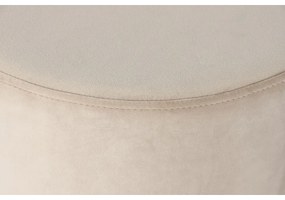 Υποπόδια DKD Home Decor Μπεζ Βουργουνδίας Βελούδο 40 x 40 x 42 cm (x2)