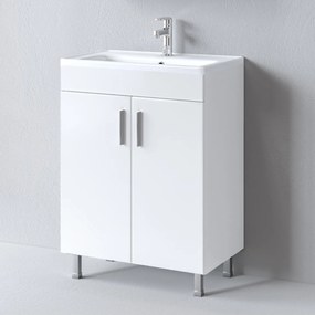 Martin Skopelos 81x37 White Gloss - Βάση Επίπλου Με Νιπτήρα