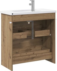 vidaXL Σετ Επίπλων Μπάνιου Artisan Δρυς 81 x 40 x 84,5 εκ