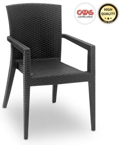 Πολυθρόνα Κήπου Bali Ανθρακί 57x60x85 GP015-0008 Megapap-GP015-0008-Ανθρακί GP015-0008