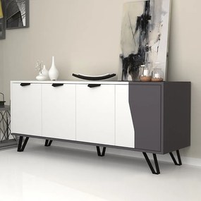 ΜΠΟΥΦΕΣ JASMINE MEGAPAP ΧΡΩΜΑ ΛΕΥΚΟ - ΑΝΘΡΑΚΙ 160X45X78ΕΚ.