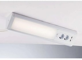 Φωτιστικό Γραμμικό Habilis LED-HABILIS-AP 15W Led Με 2 Πρίζες 2xUSB 78,5x9,2x9,2cm White Intec Πλαστικό