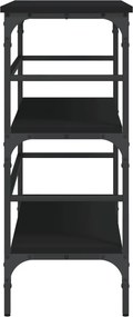 vidaXL Τραπέζι Κονσόλα Μαύρο 100x32x75 εκ. Επεξεργασμένο Ξύλο