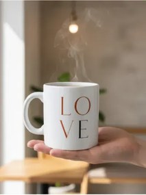 Stewehome Κούπα από κεραμικό με θέμα αγάπης Λευκό