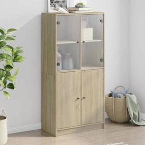 vidaXL Ντουλάπα με Πόρτες 68x37x142 εκ. Επεξεργασμένο Ξύλο