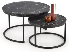 Uni 2 Τραπεζακι Σαλονιου Γκρι Μαρμαρο 120x60x45