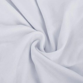 Κάλυμμα 2θέσιου Καναπέ Ελαστικό Λευκό από Πολυεστερικό Ζέρσεϊ - Λευκό