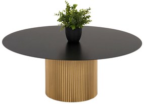 Intrahome ΤΡΑΠΕΖΙ ΣΑΛΟΝΙΟΥ CLCASABLANCAD ΜΕΤΑΛΛΟ ΣΕ ΧΡΥΣΟ & ΜΑΥΡΟ Φ80x32Υεκ. intraho-1646304