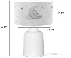 Παιδικό επιτραπέζιο φωτιστικό Gary πολύχρωμο-λευκό Φ24x32εκ 24x24x32 εκ.