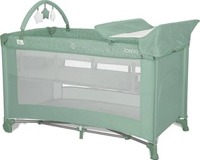 BABY COT TORINO 2 LAYERS PLUS GREEN