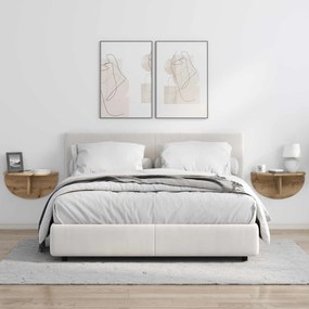 vidaXL Ράφι Τοίχου Επιτοίχιο Artisan Oak 48 x 24 x 24 εκ