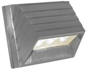 Απλίκα τοίχου κυρτή LED 9095 1W αλουμινίου στεγανή Lumen-3-9095660-Σατινέ Λευκό 3-9095660