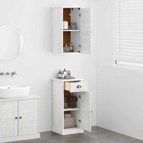 vidaXL Σετ Επίπλων Μπάνιου VIGO 2 pcs Καφέ και Λευκό 37 x 34 x 80 εκ