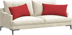 vidaXL Μαξιλάρι Καναπέ 2 pcs Κόκκινο 80 x 40 cm ύφασμα