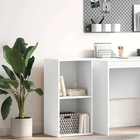 vidaXL Βιβλιοθήκη Λευκό 40x30x76,5 cm Ξύλινη κατασκευή